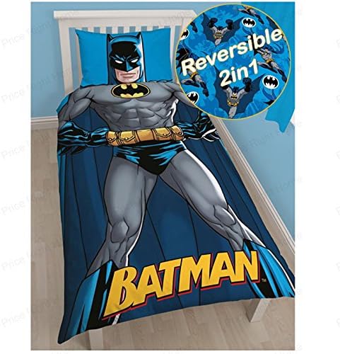 Batman Shadow Single Duvet Cover and Pillowcase Set