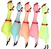 Screaming Chicken,Yellow Rubber Squaking Chicken Toy Novelty and Durable Rubber Chicken Perfect Gift for Kids and Dogs,Rubber Chickens Value 3 Pack