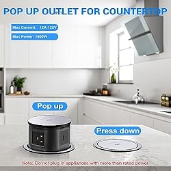 Pop Up Outlet Electrical Power Socket for Kitchen