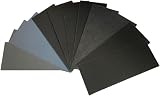 Aventurine 12pc Sandpaper 800-5000 Grit Wet Dry 9x3.6 Inch Auto Metal Wood view 1