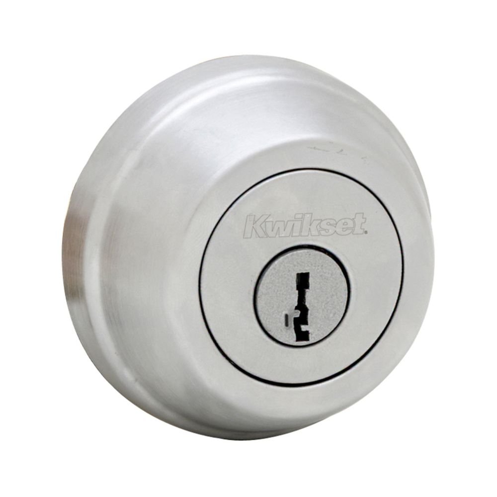 Kwikset 660 Series Deadbolt With SmartKey - Satin Nickel Single Cylinder Deadbolt, Rekeyable - View #7
