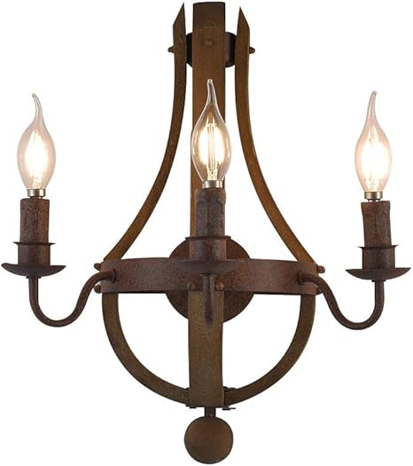 Lovedima Vega Rustic Wine Barrel Stave Wood Metal Indoor Wall