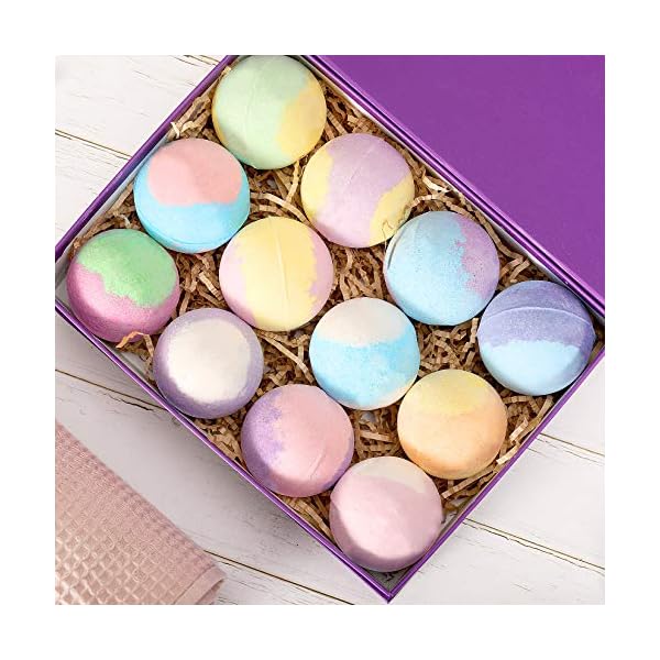 Bath-Bombs-Gift-Set-Spa-Luxetique-Natural-Bath-Bombs-Spa-Gift-Set-12-x-32oz-Handmade-Bubble-Bath-Gift-Set-Vegan-Spa-Bubble-Fizzies-Moisturize-Dry-Skin-Gift-Sets-for-Women-Birthday-Christmas Bath Bombs Gift Set - Spa Luxetique Natural Bath Bombs Spa Gift Set, 12 x 3.2oz Handmade Bubble Bath Gift Set, Vegan Spa…