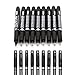 Set of 9 Black Micro-Pen Fineliner Ink Pens - Fine Point Micro-Line Pen, Waterproof Archival ink - Multiliner - Sketching, Anime, Artist Illustration, Technical Drawing, Office Documents, Scrapbooking