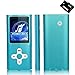 Goldenseller 16GB Mp4 Player Mp3 Player for a Micro SD Card Slot, Portable Videos Player, Media Player, Music Player, Voice Recording Player, With a support of MP3, WMA, JPEG and TXT files (Blue)