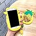 Yellow Glitter Flowing Pineapple with Strap Case for iPhone 7Plus 7+ 8+ 8Plus 5.5 Screen 3D Soft Silicone Rubber Material Ultra Thick Protective Cute Bling High Fashion Gift for Kids Women Teens Girls