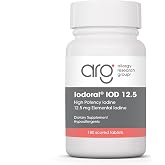 ARG Optimox Iodoral Iodine 12.5 mg Thyroid, 180 Tablets | Iodine and Potassium Iodide for Thyroid and Metabolic Balance Support, Soy-Free, Gluten-Free and Vegetarian