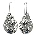 NOVICA Artisan Handmade Cultured Peacock Pearl Drop Earrings Unique Sterling Silver White Indonesia Animal Themed Floral Birthstone Butterfly [1.9 in L x 0.8 in W x 0.2 in D] ' Frangipani Butterfly'