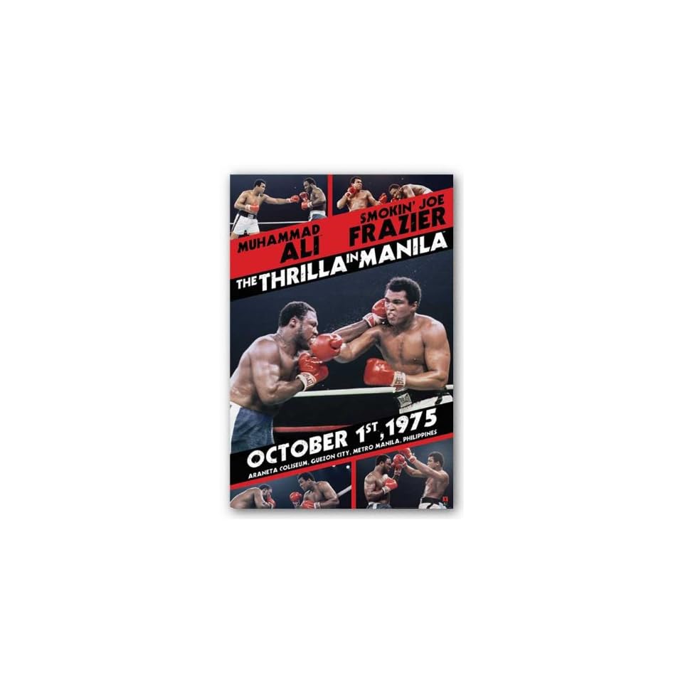 Muhammad Ali vs. Smokin Joe Frazier Color The Thrilla in Manila Boxing