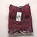 Fancyqube Women's Sexy V-Neck Twist Knot Front Long Bell Sleeve Blouse Tops Burgundy XL