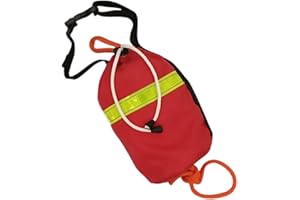 Water Rescue Throw Bag with Rope | Kayak Flotation Bag - Safety High Visibility Throwable Flotation Device for Sailing Boatin