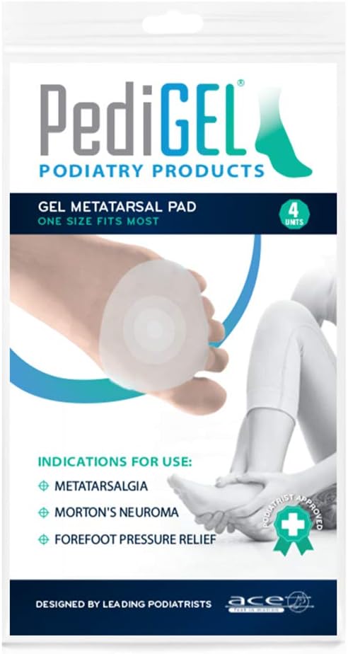 PediGel® - Medically Approved Polymer Gel Toe Metatarsal Pads Offering Protection and Comfort to Metatarsal Region of Foot - 4 Units - Image 4