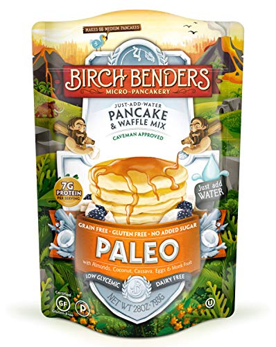 Paleo Pancake & Waffle Mix By Birch Benders Made With Cassava, Coconut & Almond Flour, 28 Oz (Best Instant Waffle Mix)