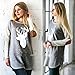 LUNIWEI Women Women Long Sleeve Deer Printed Shirt Casual Blouse Loose Tops T Shirt