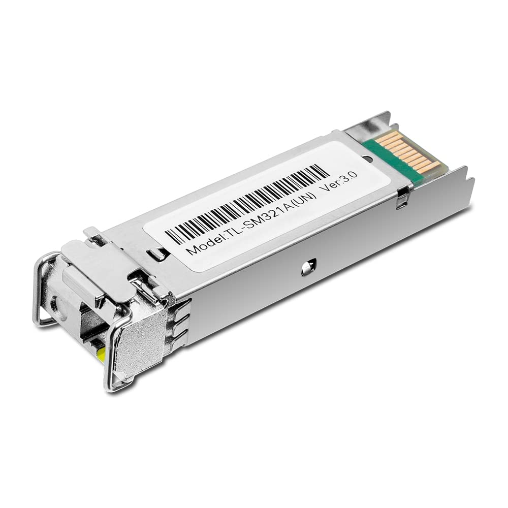 TP-Link SM321A Gigabit WDM Bi-Directional SFP Module, 1000Base-BX, Single-Mode LC Simplex, TX1550nm/RX1310nm, Up to 20km, DDM, Hot-Swappable
