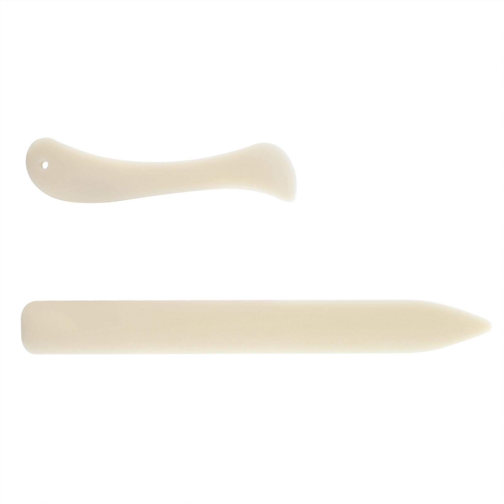 Kuuleyn 2PCS/Set White Bone Folder Paper Creaser Tool Scoring Folding Creasing Edges,Bone Creaser tool