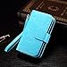 iPhone 5s Case, iPhone 5 Case, Joopapa iPhone 5s/5 Wallet Case, Luxury Pu Leather 2 in 1 Magnetic Wallet Credit Card Holder Flip Case Cover with Built-in 6 Card Slots for Apple iPhone 5s 5 5G (Blue)
