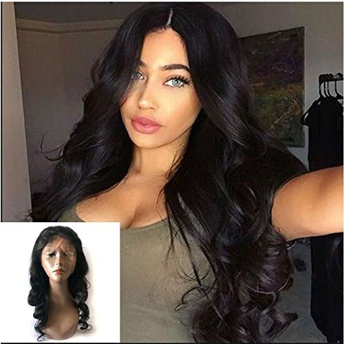 Enoya Hair 360 Silk Top Lace Frontal Loose Wave Human Hair Wigs-Glueless 180% Density Brazilian Virgin Remy Wigs with Baby Hair (silk top 10")