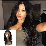 Enoya Hair 360 Silk Top Lace Frontal Loose Wave Human Hair Wigs-Glueless 180% Density Brazilian Virgin Remy Wigs with Baby Hair (silk top 18