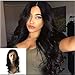 Enoya Hair 360 Silk Top Lace Frontal Loose Wave Human Hair Wigs-Glueless 200% Density Brazilian Virgin Remy Wigs with Baby Hair (silk top 16
