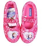 Disney Frozen Elsa Anna Girl's Pink Warm Indoor Slipper Clog Mule (Toddler/Youth)