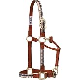 Weaver Leather Adjustable Patterned Nylon Horse Halter, Trekking West, Large