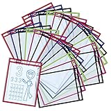 Rubex Dry Erase Pockets, Dry Erase Sleeves, Plastic