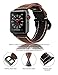 For Apple Watch Band 42mm, SHINACE Genuine Leather iWatch Replacement Wristband Bracelet Strap for iWatch Series 3/2/1 with Secure Metal Clasp Classic Buckle(Coffee Brown with Black Buckle)