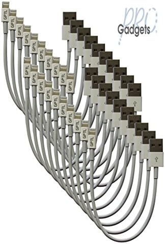 GadgetsPRO Lightning to USB Cable for all Apple Lightning devices, Short 0.2m/8in (20-pack)