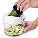 Vegetable Chopper & Vegetable Slicer - Hand-Powered Food Chopper With Spiralizer Food Slicer Attachment - Perfect Onion Chopper Addition To Your Kitchen Gadgets – 870 mL Food Processor Bowl