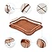 Gelinzon Copper Crisper Tray Oven Air Fryer Pan (Rhombus)
