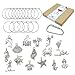Gnollko 16pcs PVC Wine Glass Charms,Funny Beach Wine Charms Marker Tags Identifiers for Stem Glasses