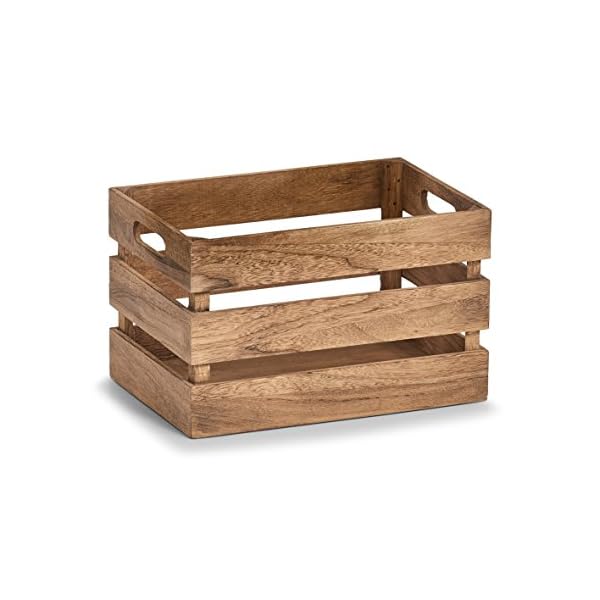 Zeller 15166 Aufbewahrungs-Kiste Vintage, Holz Kiste, ca. 35 x 25 x 20