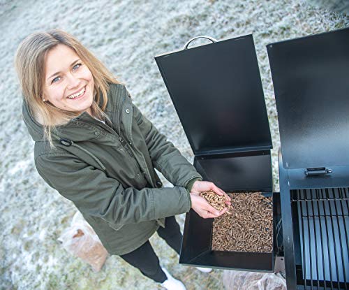 ACTIVA Grill Pelletsmoker XXL Grillwagen Smoker BBQ Barbeque Räuchern Smoken Räucherofen, Pellet-Smoker – Bild 7