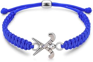 Sportybella Field Hockey Charm Bracelet - Adjustable for Girls With Stick Charm, Jewelry Gifts for Players, Teams & Coaches, Friendship Bracelet