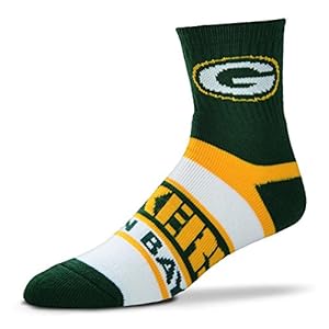 NFL Bar Stripe Men’s Quarter Socks – Green Bay Packers 51nmAqvGolL