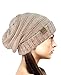 NYFASHION101 Oversized Baggy Slouchy Thick Winter Beanie Hat, Rose Mix