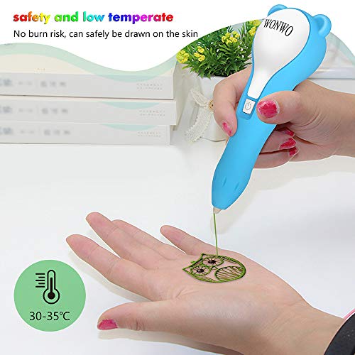 Wonwo 3d Pen Low Temperature 3d Printing Pen For Kids And Adults 3d Drawing Pen For Doodling And Painting Arts And Crafts With Pcl Filaments Included 3d Printers