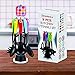 ZkitchenCo 9-Piece Kitchen Utensils Home Cooking Tools, Multi-Colored Gadgets Gift Set - Spoon, Slotted Spoon, Masher, Skimmer, Whisk, ladle, Pasta Spoon, Slotted Turner with Rotatable Stand