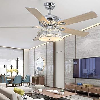 Anfersonlight 52 Inch Modern Ceiling Fan With Light Remote Indoor