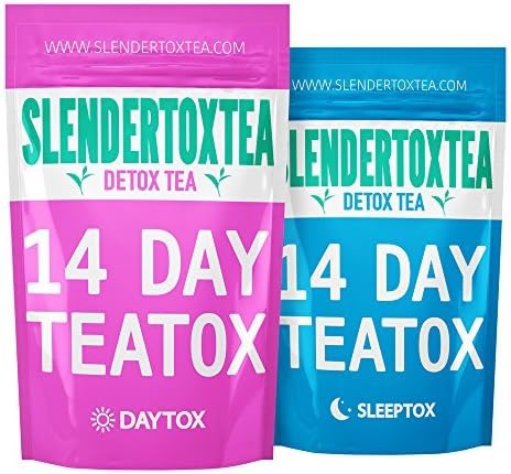 Slendertoxtea 14 Day Teatox Colon Cleanse &amp; Herbal Tea Detox by Slendertoxtea