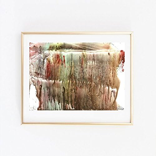 Abstract forest / original painting / forgotten road / Reflections of autumn / acrylic art #200