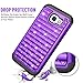 Samsung A5 2017 Case, Galaxy A5 2017 Cute Case For Girls Women, TILL(TM) Studded Rhinestone Crystal Bling Diamond Sparkly Luxury Shock Absorbing Hybrid Defender Rugged Slim Glitter Case Cover [Purple]