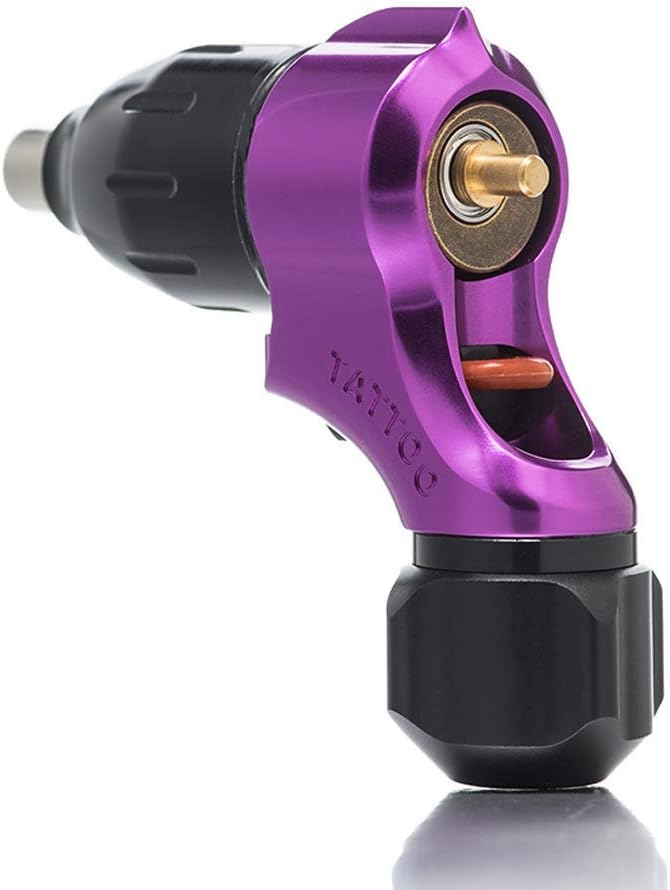 Novopus：Rotary Tattoo Machine Adjustable Stroke Direct Drive RCA Cord Professional Shotgun Color Halo Gun Eternal Ink,F