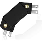 SYudwen 1875990 4 Pin Performance Ignition Module, Compatible with 1974-1988 Chevy Pontiac Olds Bulck, Replace OE #LX301, DM1906, 1190357, 4419628 (Pack of 1pcs Black)