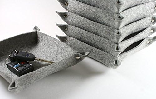 Mini Wool Felt Travel Valet Catchall Catch All Tray