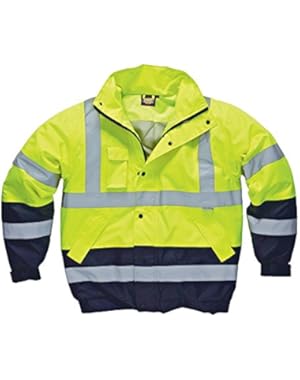 Mens High Vis Two-Tone Waterproof Pilot Jacket