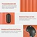 Goplus 3Pcs Luggage Set, Hardside Travel Rolling Suitcase, 20/24/28 Rolling Luggage Upright, Hardshell Spinner Luggage Set with Telescoping Handle, Coded Lock Travel Trolley Case (Orange)