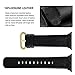 Fullmosa Leather Bands Compatible with Apple Watch Band 49mm 46mm 45mm 44mm 42mm for Men Women, Top Grain Genuine Leather Strap for iWatch Ultra 2/Ultra/10/9/8/7/6/5/4/3/2/1/SE2/SE, Black/Black