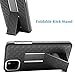 Fingic for iPhone 11 Pro Max Case,iPhone 11 Pro Max Belt Clip Holster Case Slim Combo Shell with Kickstand Swivel Belt Clip Holster Rugged Protective Cover for iPhone 11 Pro Max 6.5 inch - Black